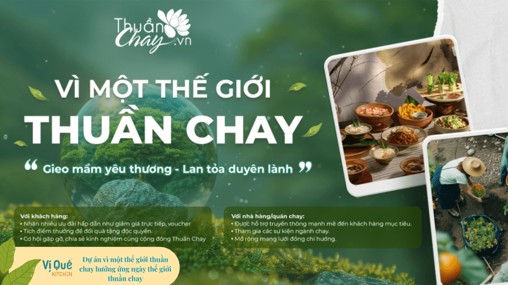 Dự án "Vì một thế giới thuần chay" hưởng ứng Ngày Thế giới Thuần Chay