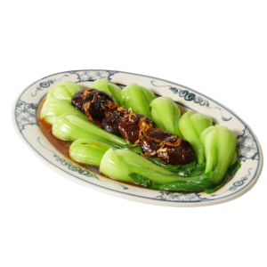 Cải thìa sốt nấm Đông cô